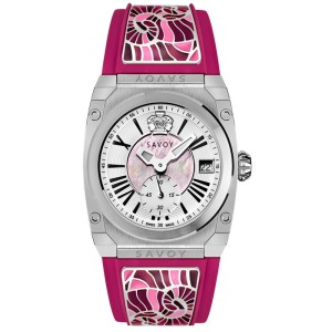 Pink Steel Icon Light Wrist Watch For Women